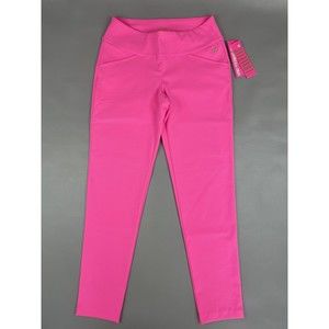 NWT Lilly Pulitzer UPF 50+ Luxletic 28" Corso Pants Cockatoo Pink Women's 2